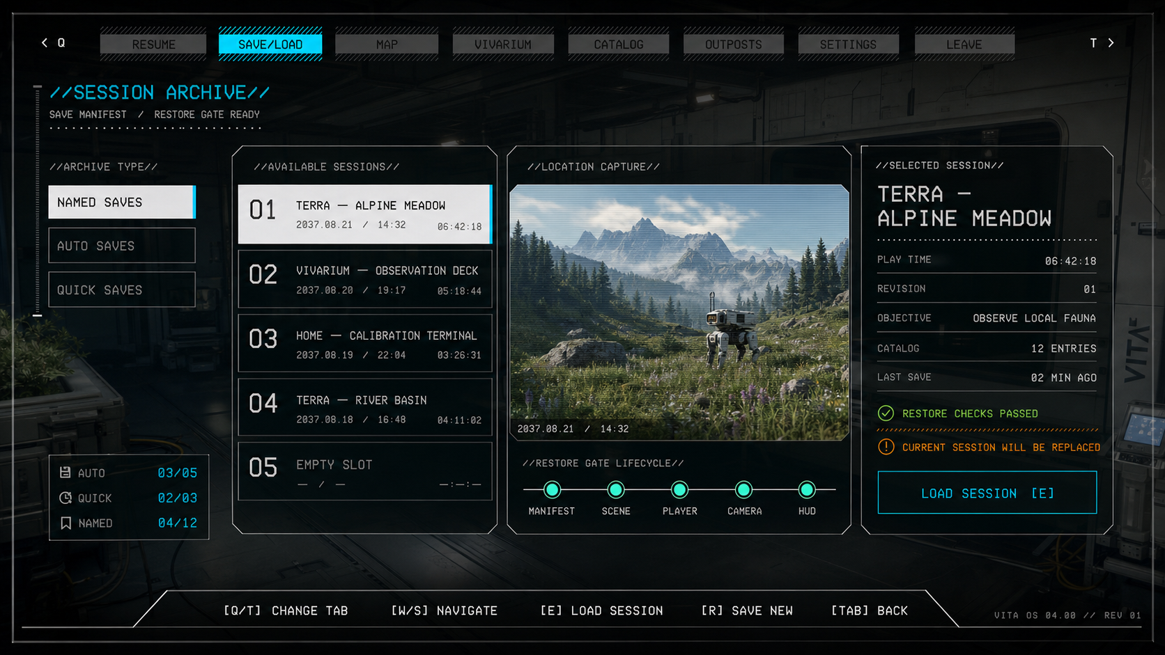 Session Archive — Concept