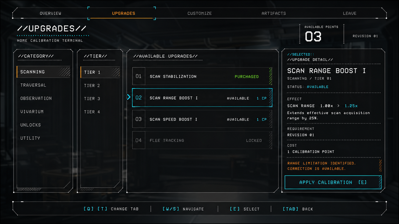 Upgrade Calibration — Concept